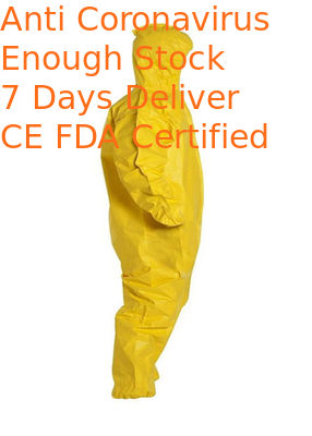 Latex Free Disposable Coverall Suit , Disposable Jumpsuits With Hood