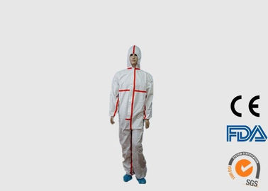 Breathable 처분할 수 있는 PPE 작업복, 유형 4 5개의 6개의 화학 저항하는 처분할 수 있는 작업복