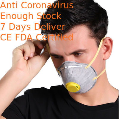 Breathing Valve Ffp2 Cup Mask Head Wearing Anti Haze / Fog Convenient