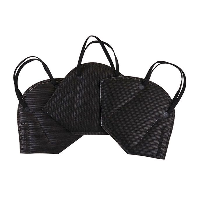 환경 친화적인 Foldable Ffp2 가면 비 자극하는 물자 까만 색깔